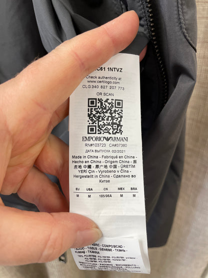 Emporio Armani Grey Lightweight Jacket Medium