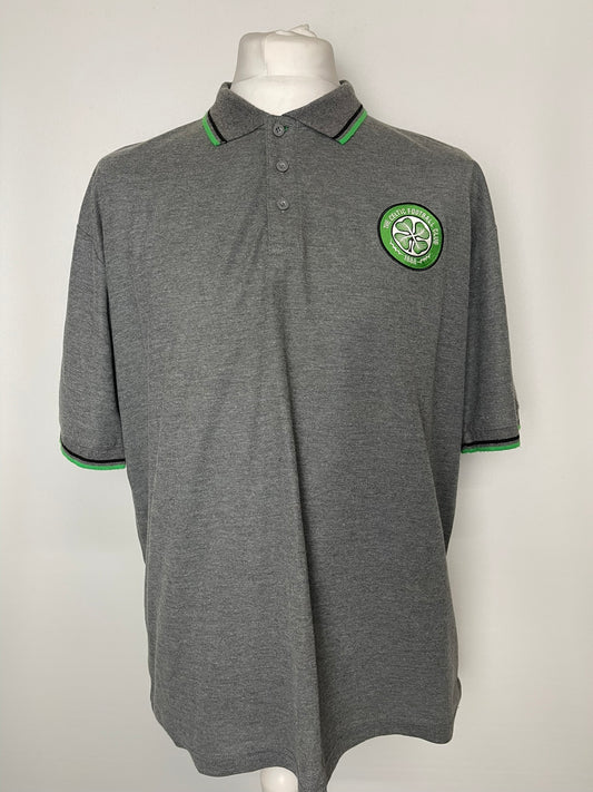 Celtic FC Grey Polo Top XXL