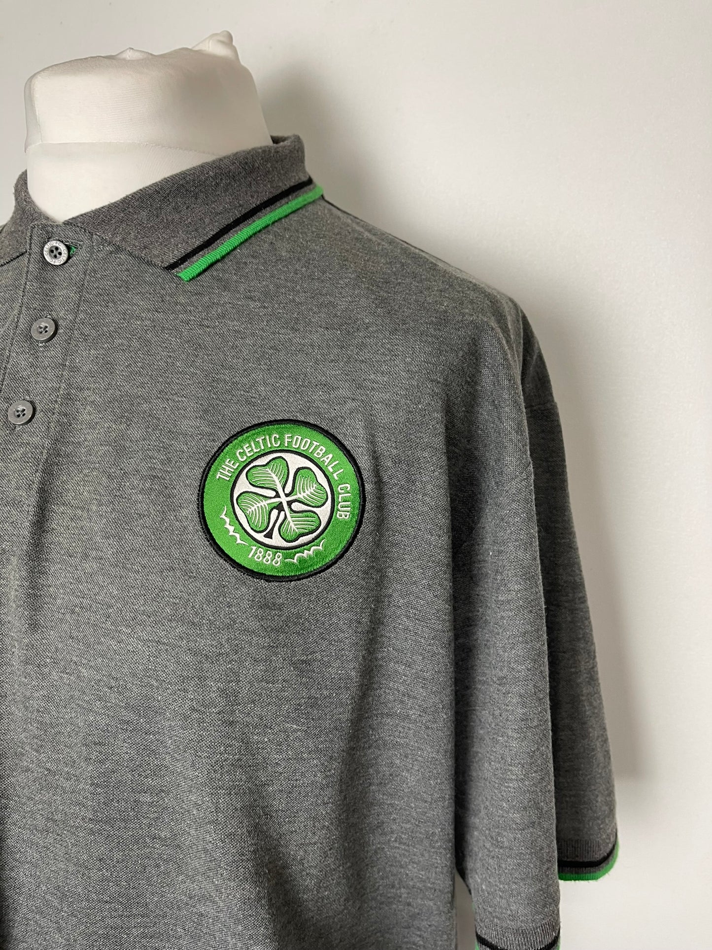 Celtic FC Grey Polo Top XXL