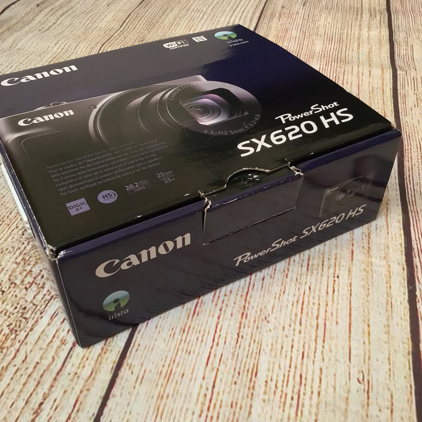 Canon PowerShot SX620 HS Wi-Fi Digital Camera w/Box & Charger