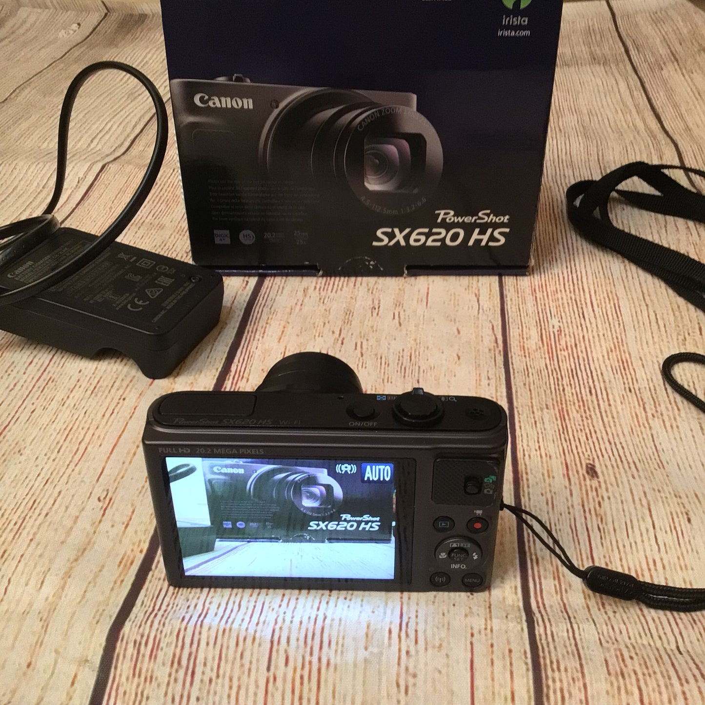 Canon PowerShot SX620 HS Wi-Fi Digital Camera w/Box & Charger