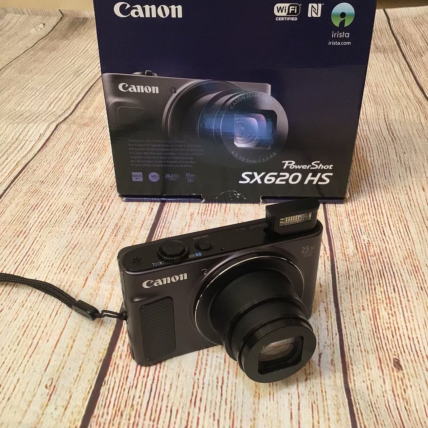 Canon PowerShot SX620 HS Wi-Fi Digital Camera w/Box & Charger