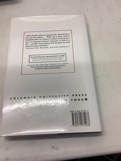 Critique of The German Intelligentsia Hugo Ball