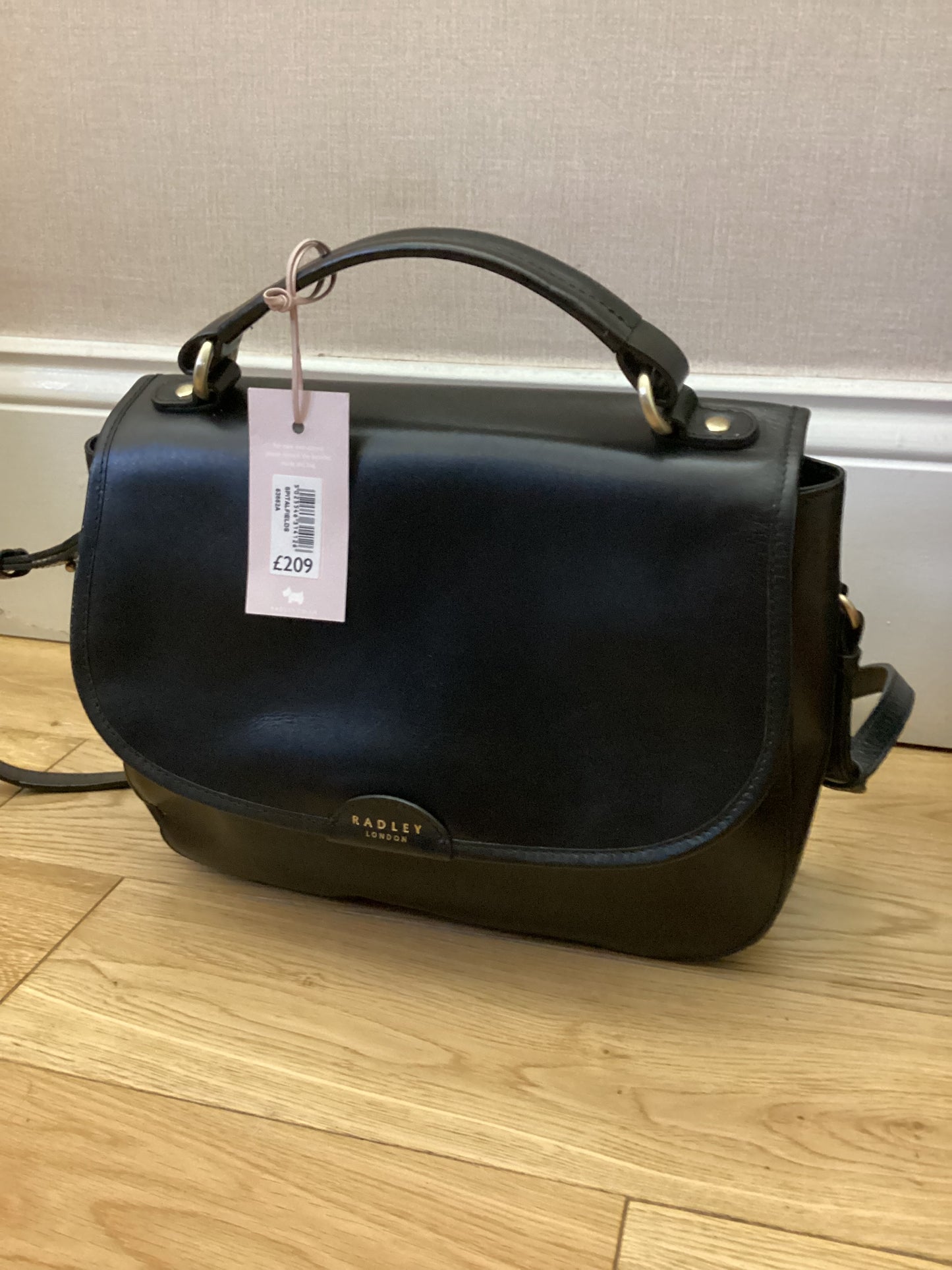 BNWT Radley Black Leather Handbag