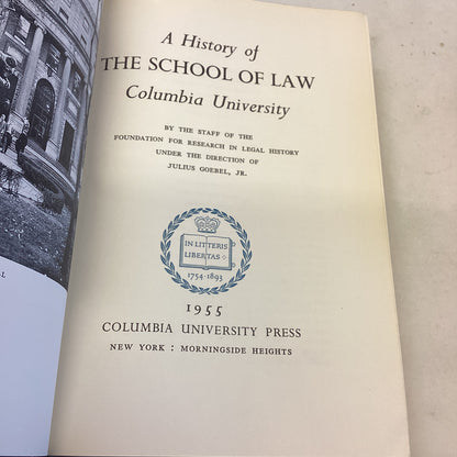 A History of The School of Law Columbia University