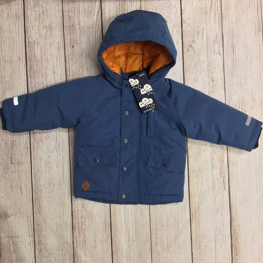 BNWT Next Blue Waterproof Jacket Age 9-12mths