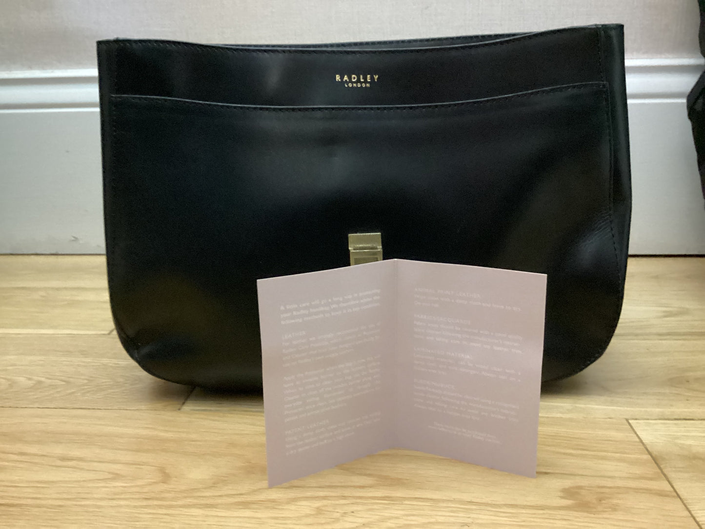 BNWT Radley Black Leather Handbag