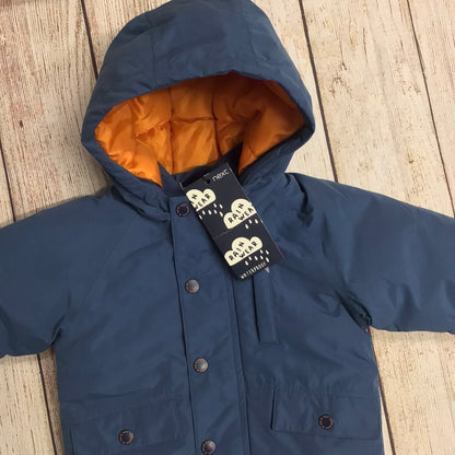 BNWT Next Blue Waterproof Jacket Age 9-12mths