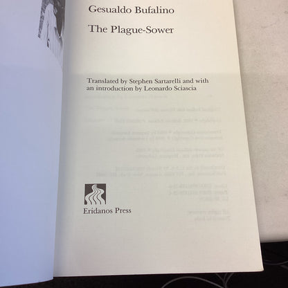 The Plague Sower Gesualdo Bufalino The  Eridanos Library 7