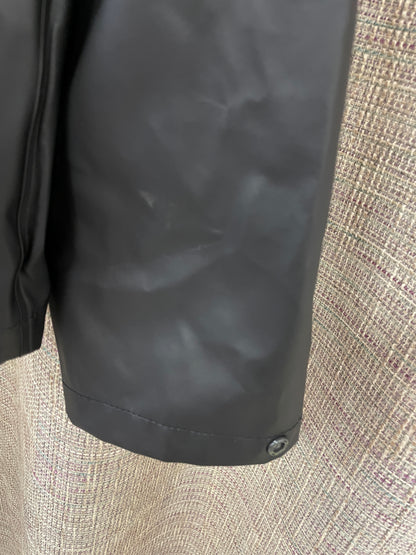 Helly Hansen Black Rain Jacket with Removable Hood 14 Large