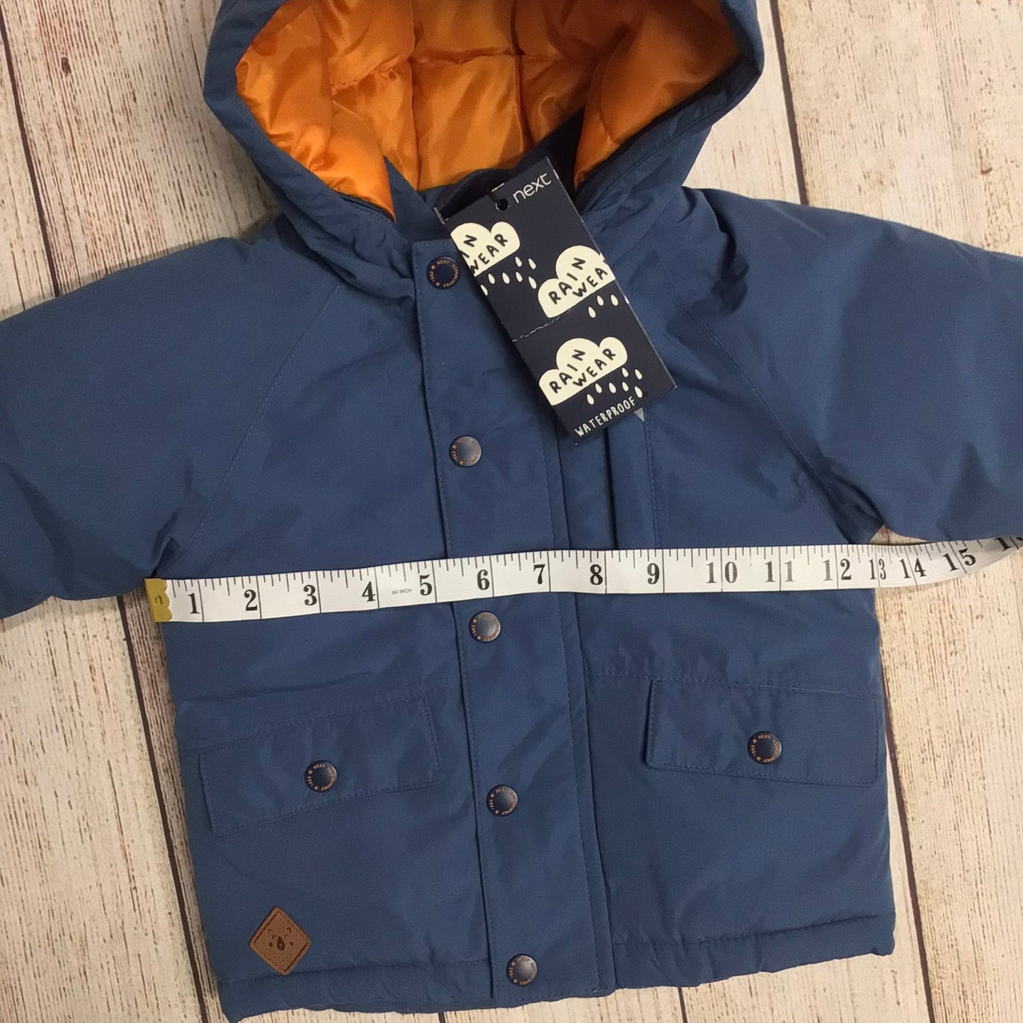 BNWT Next Blue Waterproof Jacket Age 9-12mths