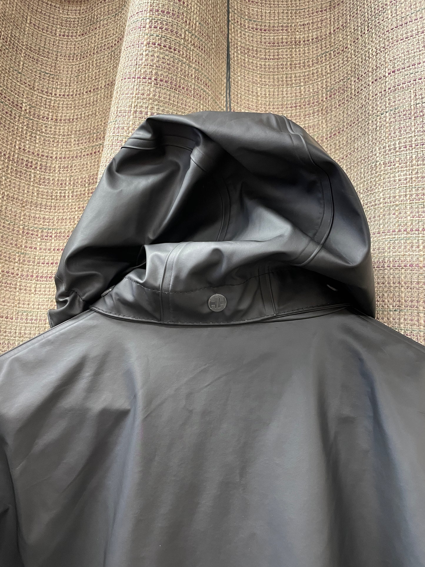 Helly Hansen Black Rain Jacket with Removable Hood 14 Large