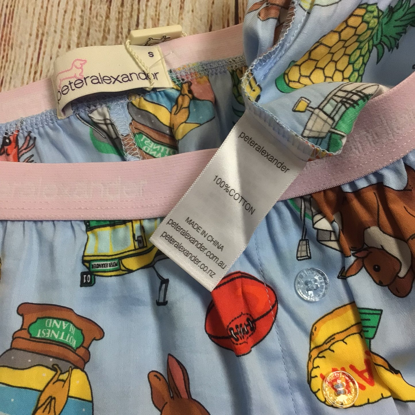 BNWT Peter Alexander Blue Multi Print Underpants Size S