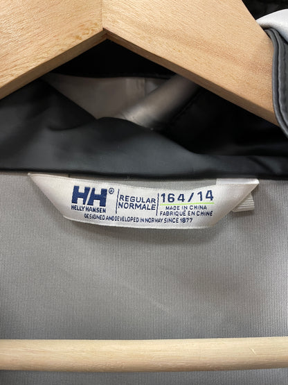 Helly Hansen Black Rain Jacket with Removable Hood 14 Large