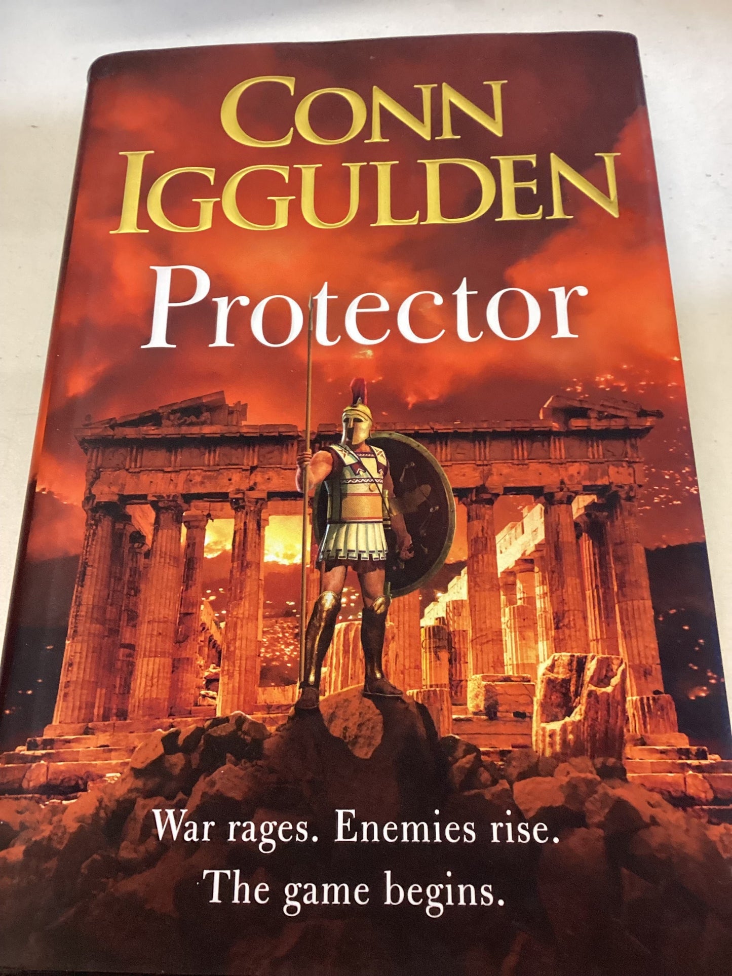 Athenian Book 2 Protector War Rages, Enemies Rise, The Game Begins Conn Iggulden  Signed