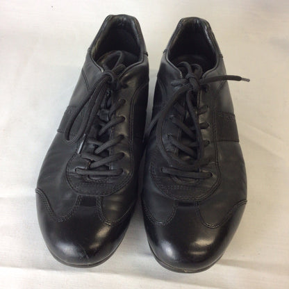 Prada 4E 1628 Black Leather Trainers Size 6.5 UK