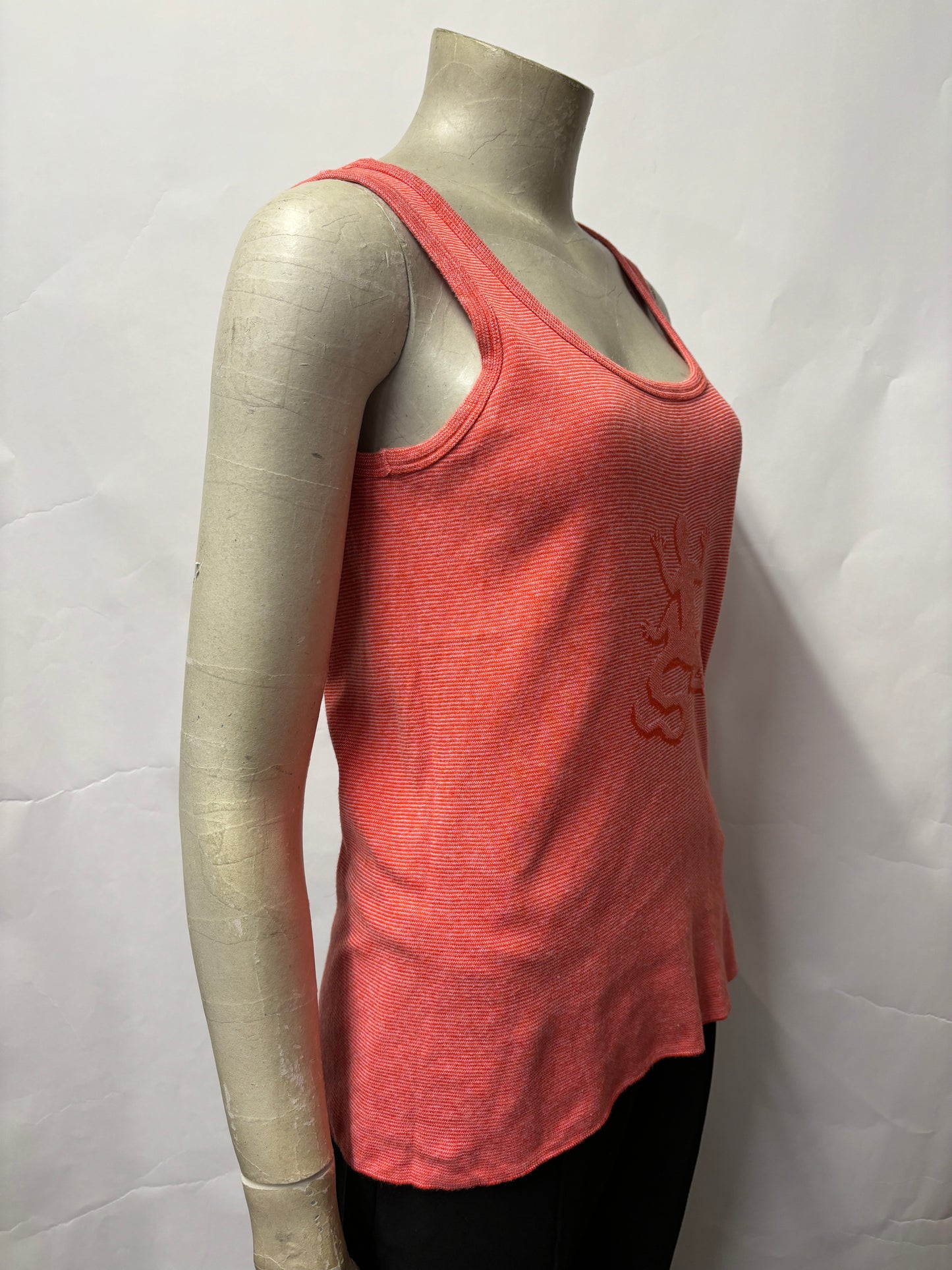 Agnes B Red and Pink Gecko Vest Medium