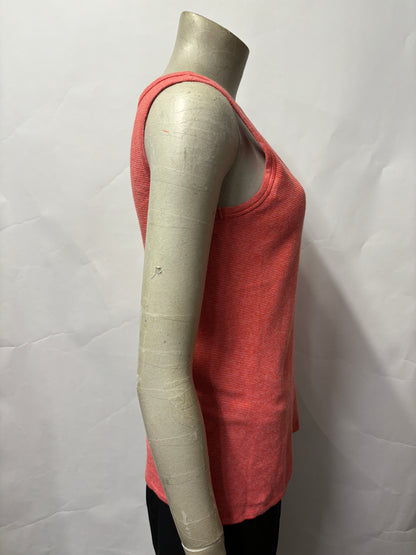 Agnes B Red and Pink Gecko Vest Medium