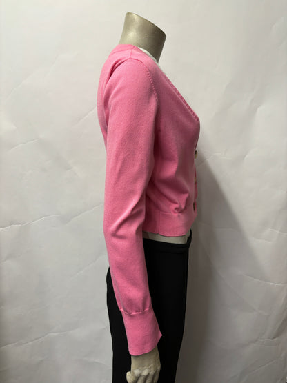 Ted Baker Pink Cotton Blend Cropped Cardigan 3