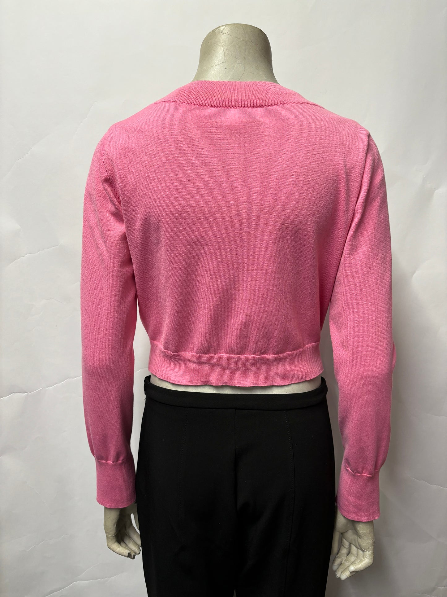 Ted Baker Pink Cotton Blend Cropped Cardigan 3