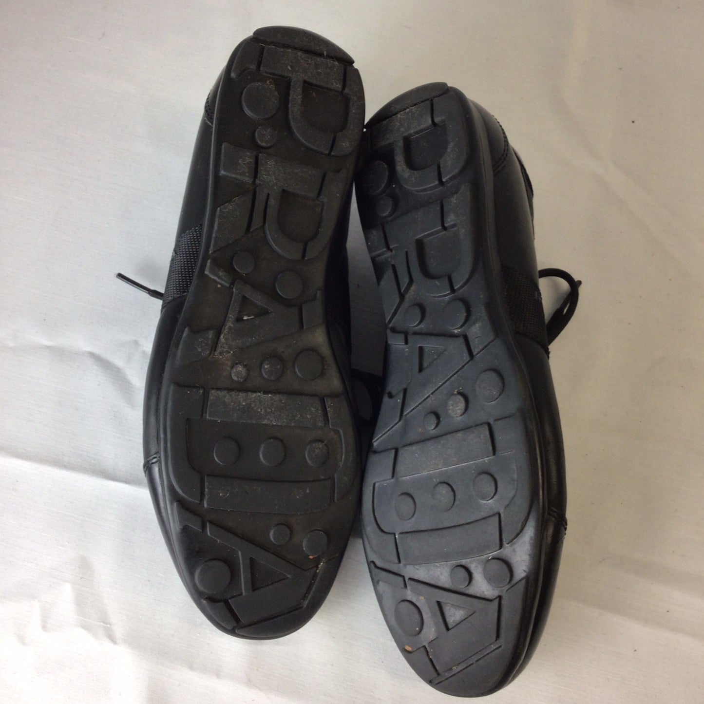 Prada 4E 1628 Black Leather Trainers Size 6.5 UK