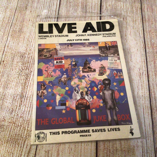 Live Aid Concert Programme, Wembley Stadium, July 13th 1985