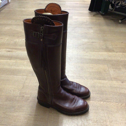 Penelope Chilvers Long Tassel Conker Brown Boots Size EU 41