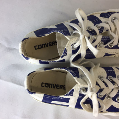 Converse Blue & White Screen Print Low Top Trainers Size 5 UK