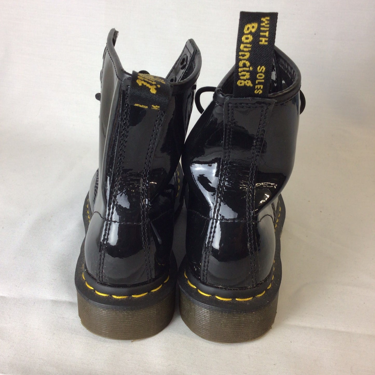 Dr Martens DMs 1460 11821 Black Patent Leather Boots Size 3 UK