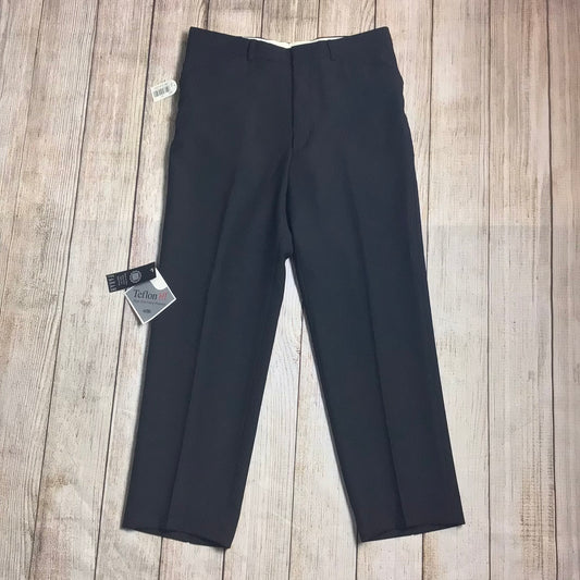 BNWT Farah Black Teflon Smart Straight Leg Trousers Size W34 L29