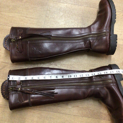 Penelope Chilvers Long Tassel Conker Brown Boots Size EU 41