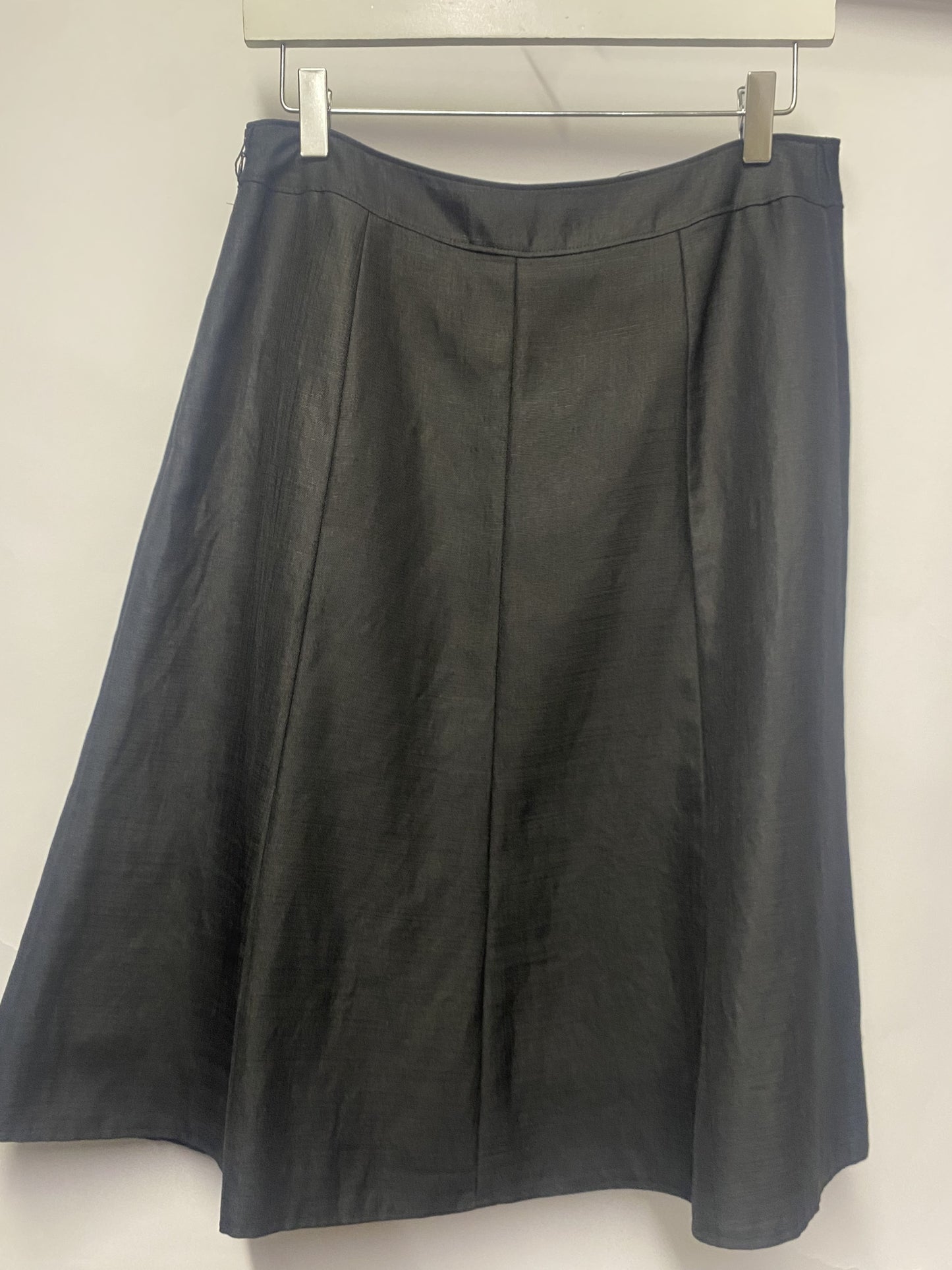 Mint Breeze Black A-line Knee Length Skirt 31"
