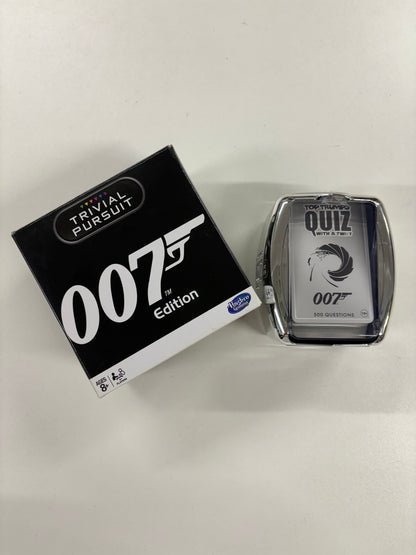 James Bond 007 Hasbro Trivial Pursuit and Tops Trumps Quiz Card Game Bundle (BNIB/Pre Owned)