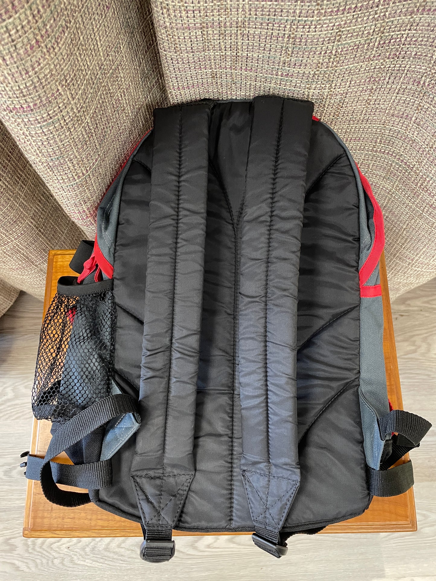 Senate Black & Grey with Red Trim Backpack Rucksack Bag