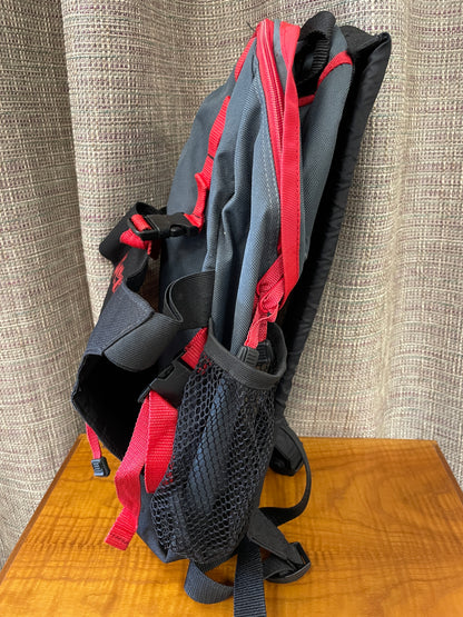 Senate Black & Grey with Red Trim Backpack Rucksack Bag