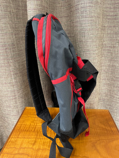 Senate Black & Grey with Red Trim Backpack Rucksack Bag