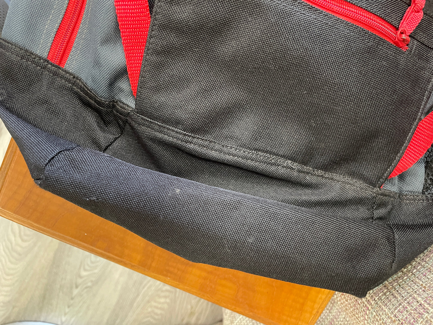 Senate Black & Grey with Red Trim Backpack Rucksack Bag