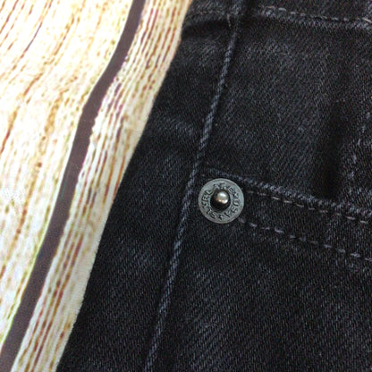 Slvrlake Lou Lou Black Cotton Blend Jeans Size 31