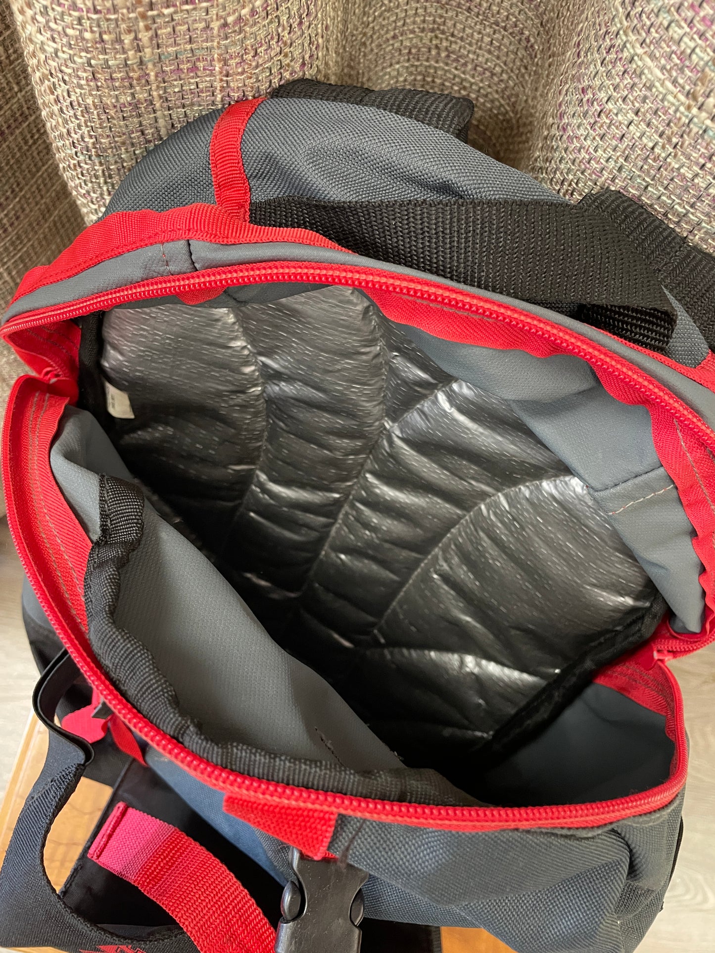 Senate Black & Grey with Red Trim Backpack Rucksack Bag