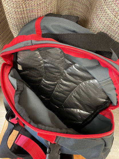Senate Black & Grey with Red Trim Backpack Rucksack Bag