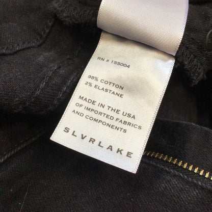 Slvrlake Lou Lou Black Cotton Blend Jeans Size 31