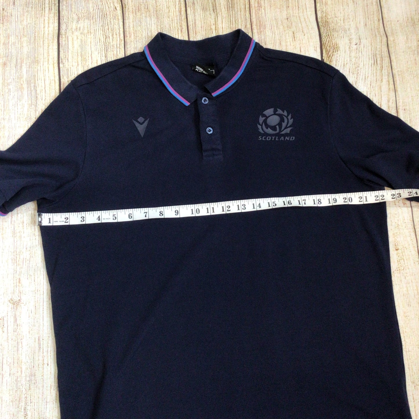 Macron Scotland Rugby Polo Shirt Size XL (184-189cm)