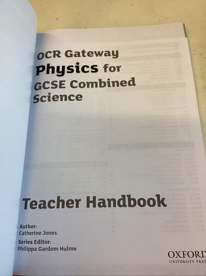 OCR Gateway Physics For GCSE Combined Science Teacher Handbook