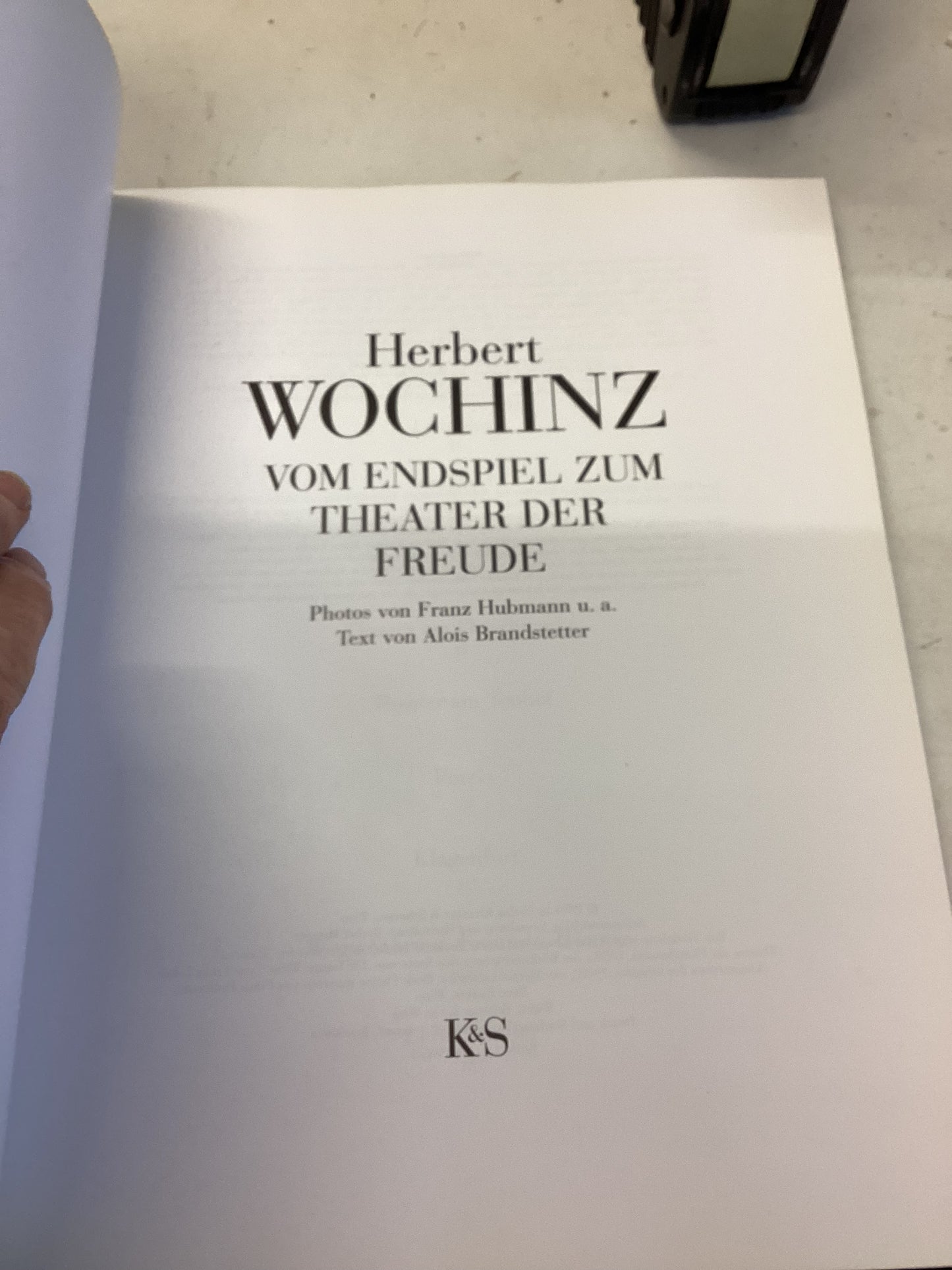 Herbert Wochinz Vom Endspiel Zum Theater Der Freude
