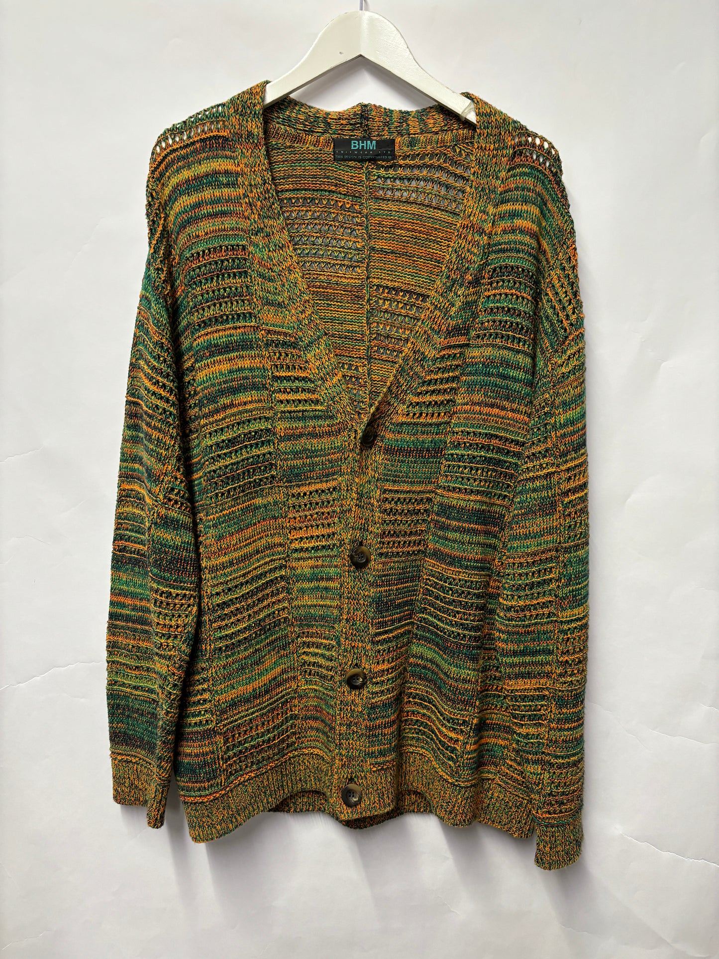 BHM Knitwear Autumnal Colours Cardigan XL