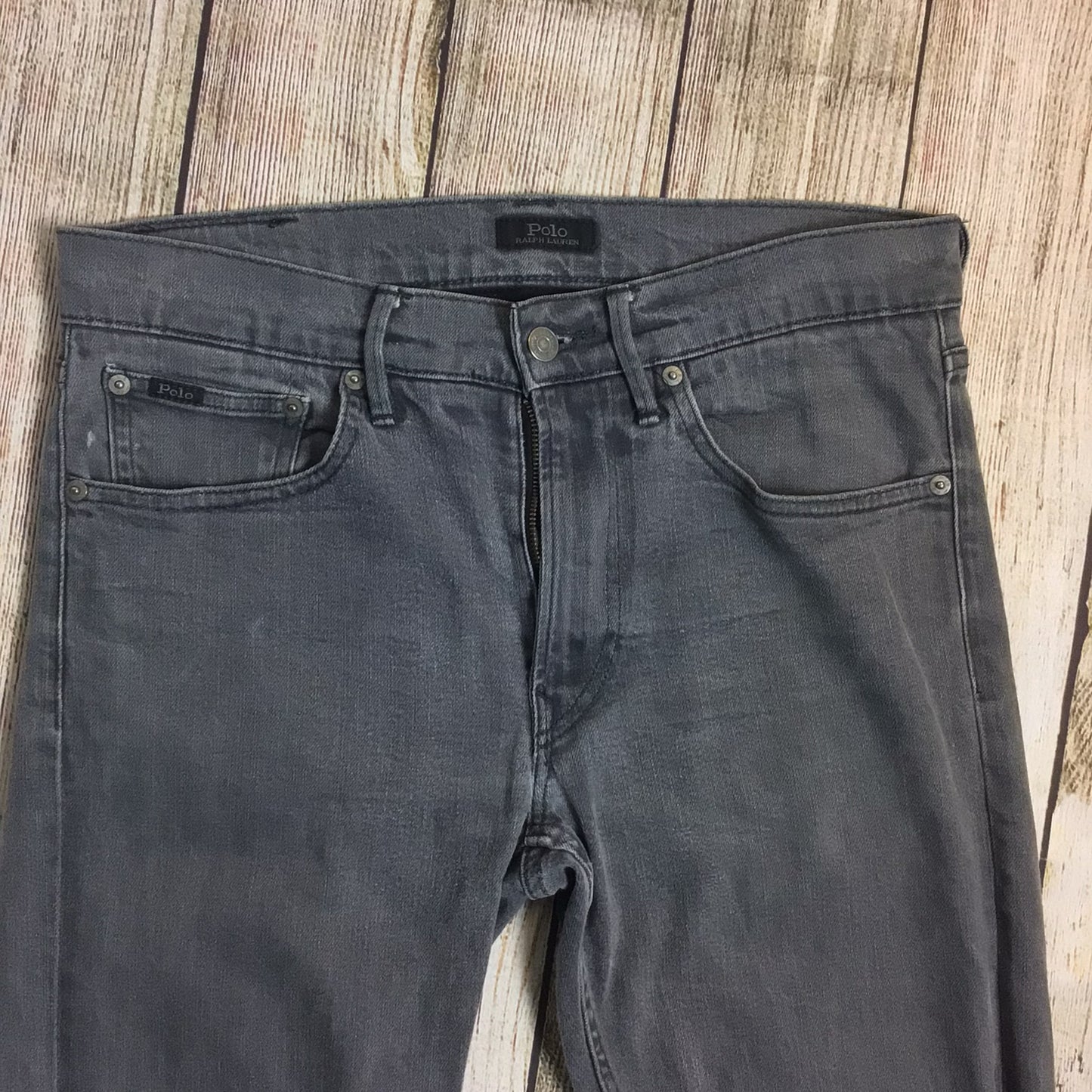 Polo Ralph Lauren Grey Cotton Blend Jeans Size 32/32