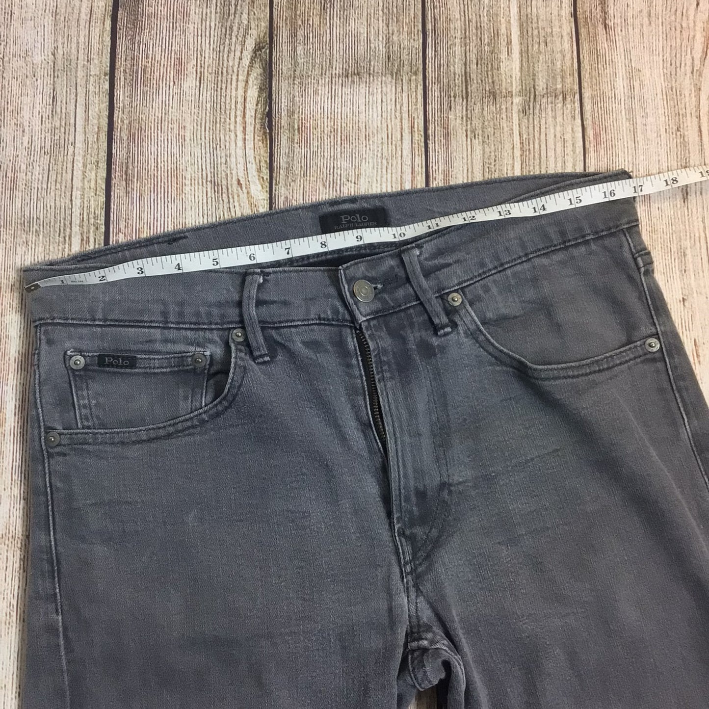 Polo Ralph Lauren Grey Cotton Blend Jeans Size 32/32