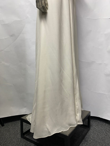 Lisa Ho White Strapless Diamante Maxi Wedding Dress 8