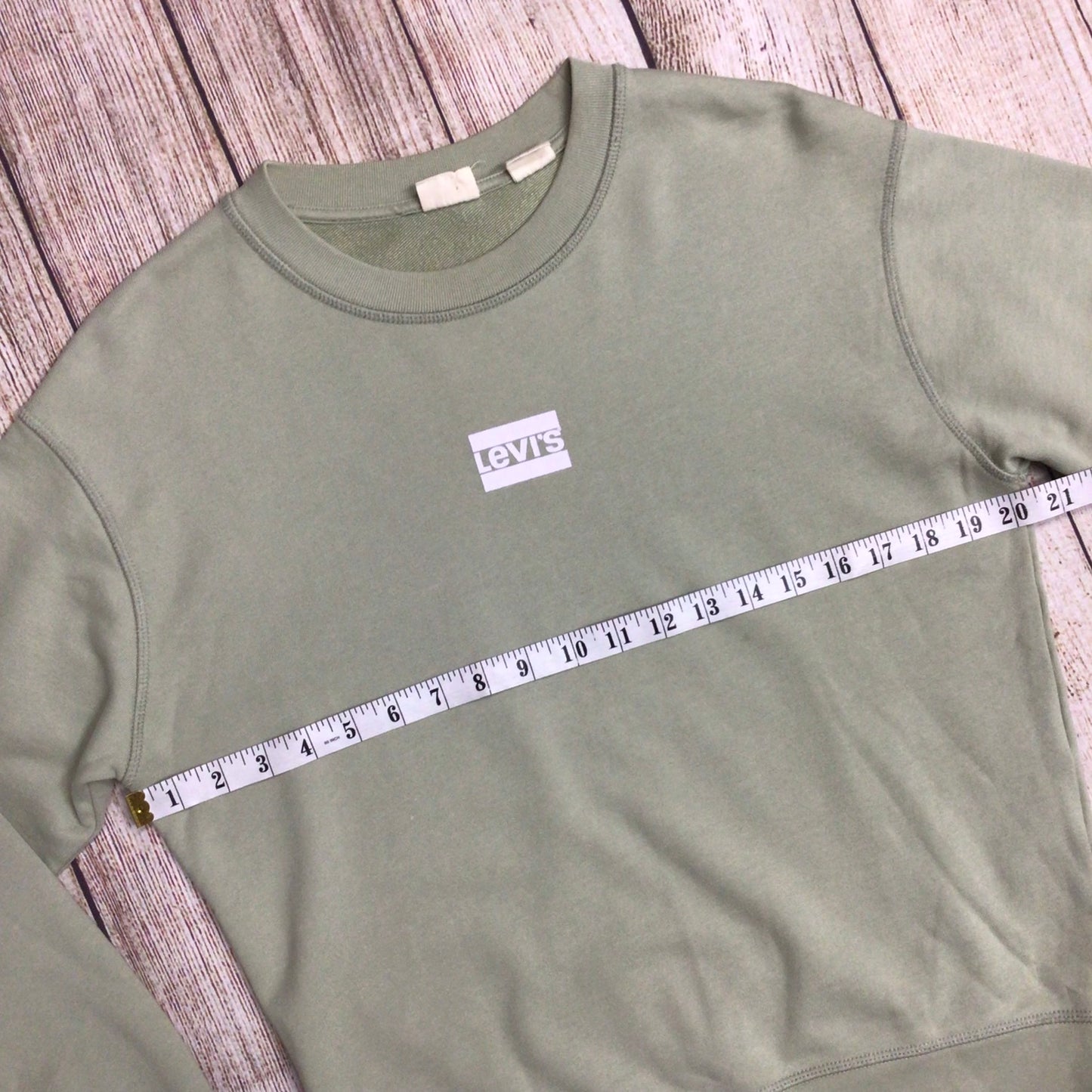 Levi's Mint Green 100% Cotton Sweatshirt Size XS