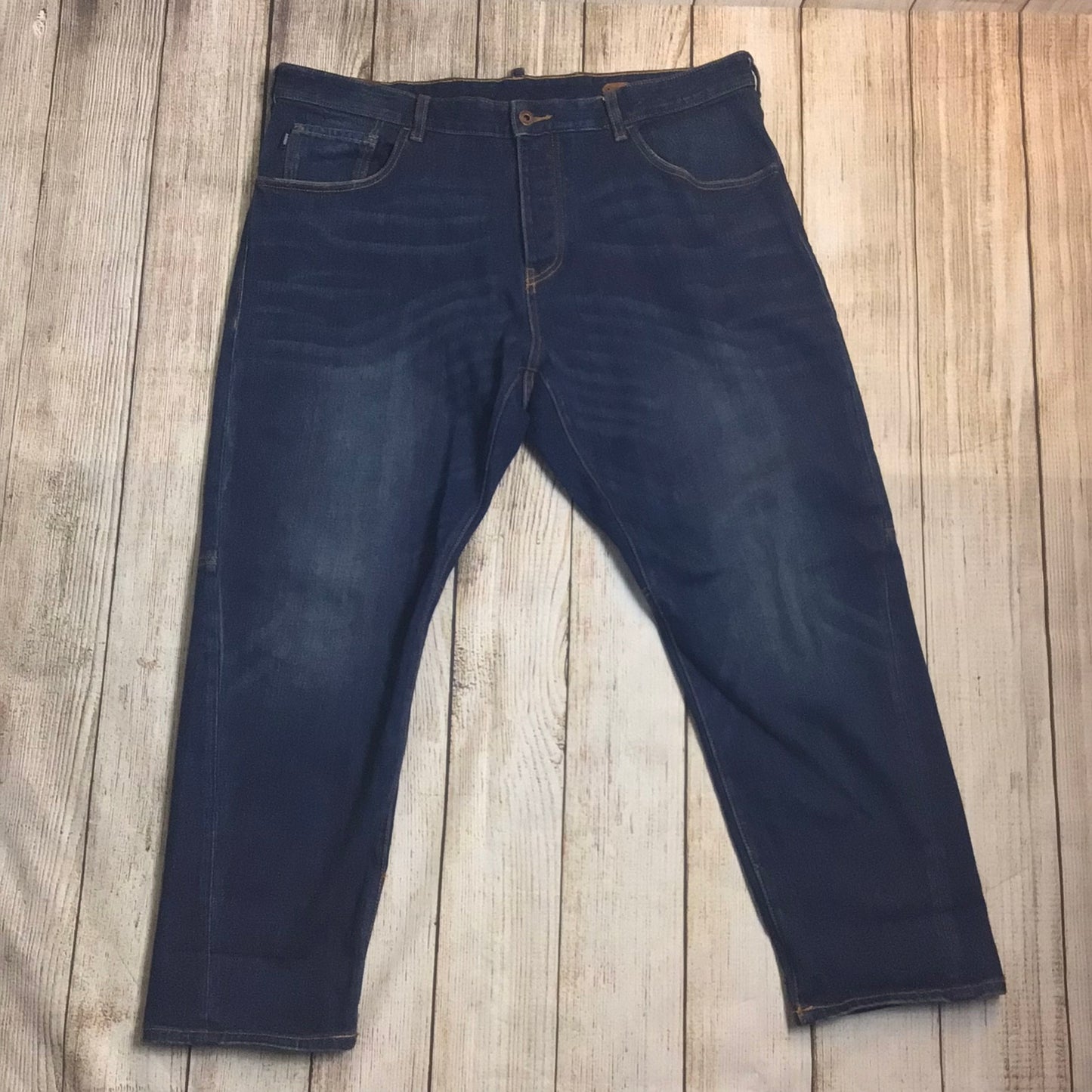 Armani 3atments Dark Blue Cotton Blend Jeans Size W40